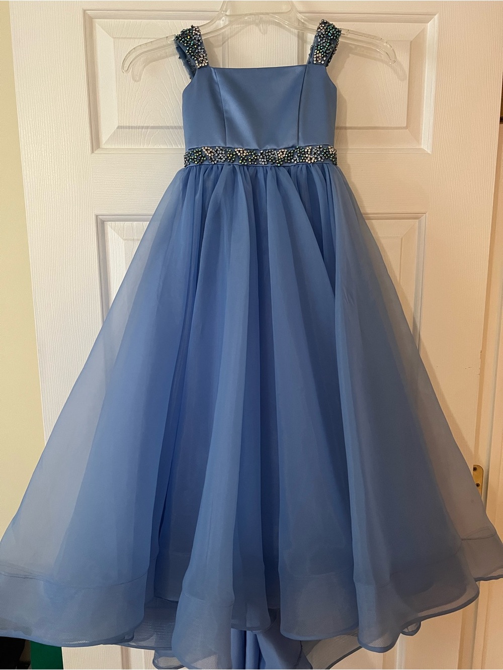 Girls' Sherri Hill Pageant dress in Periwinkle
